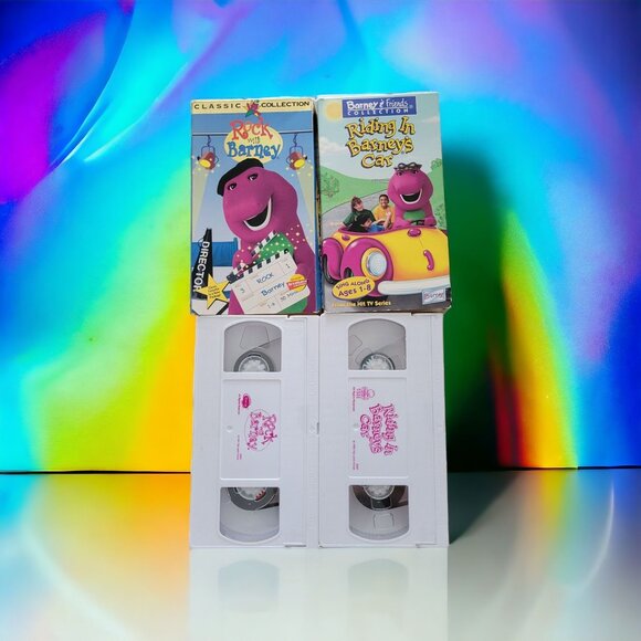 Barney Riding in Barneys Car VHS 1995 Rock with Barney VHS - Picture 1 of 5